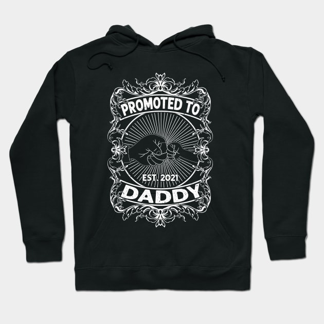 Promoted to Daddy 2021 Soon to be Grandfather Dad Baby Gift Hoodie by Herotee